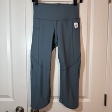 Old Navy Active Womens Dusty Teal Go-Dry High Rise Leggings Powersoft Size M NWT