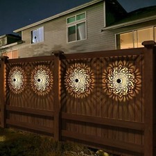 Solar Mandala Lights Outdoor Garden Decorative Hanging LED Light UK