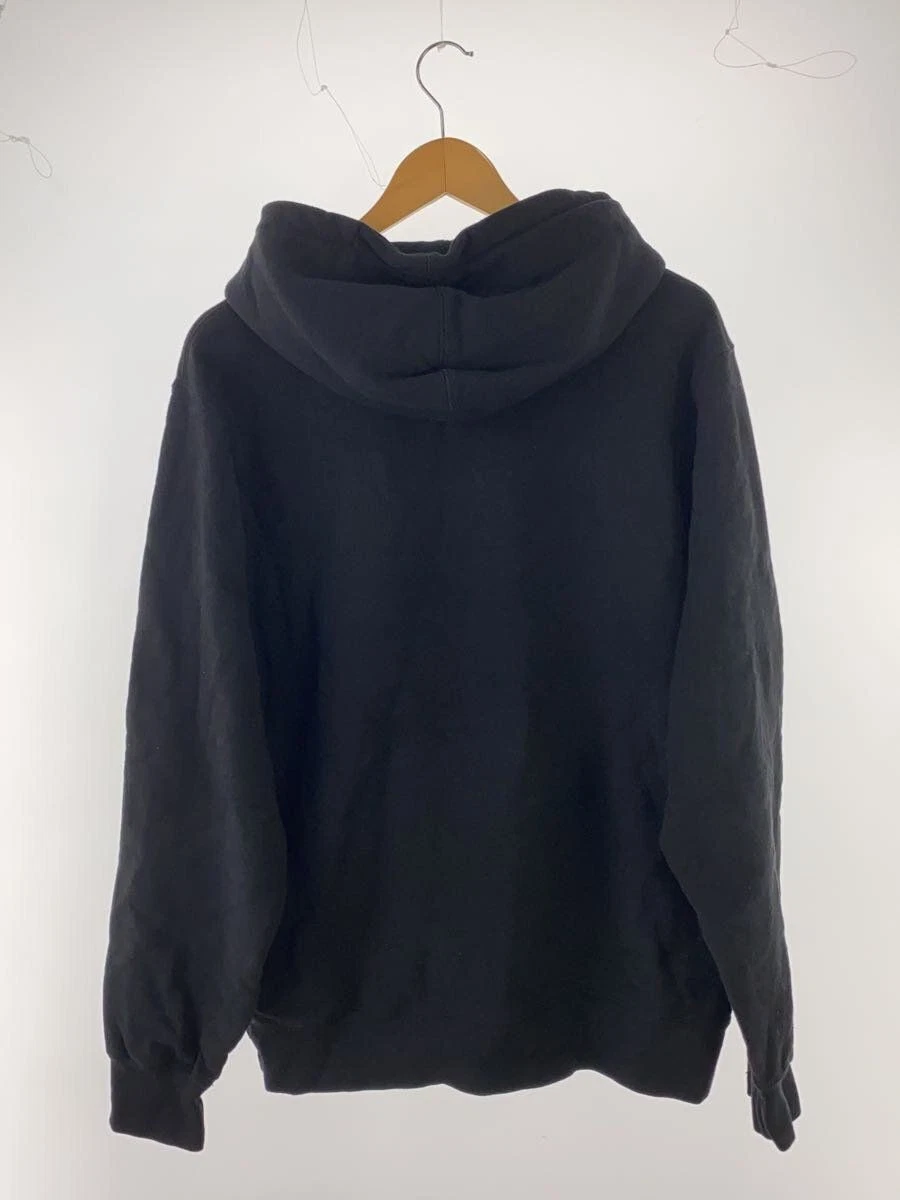 Felpa Supreme con cappuccio L cotone nero usata