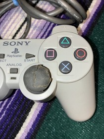 Lot of 3 OEM Sony PS1 PSone PlayStation Controllers Tested Working