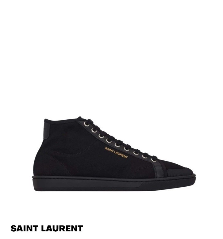 Saint Laurent Paris SL 39 sneaker medio alto nero taglia 44