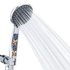 Filtered Shower Head with Handheld, High Pressure 5 Spray Mode with Hose Bracket
