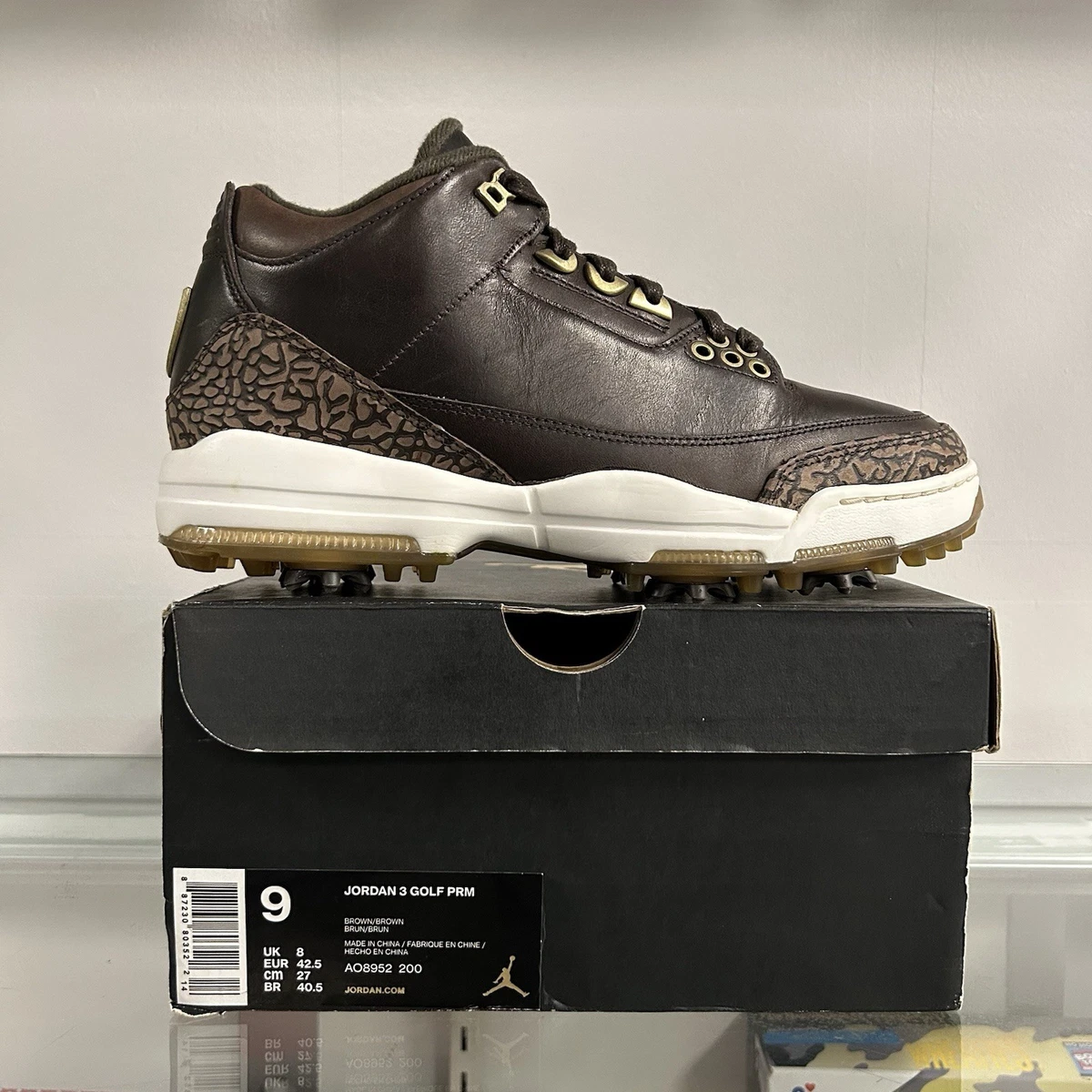 Jordan 3 Golf Premium Brown for Sale | Authenticity Guaranteed | eBay