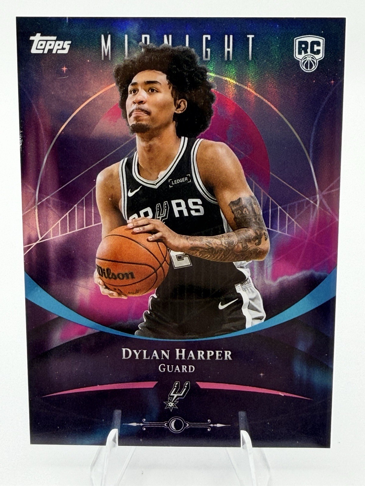 2025-26 Topps Midnight DYLAN HARPER RC Rookie #62 San Antonio Spurs