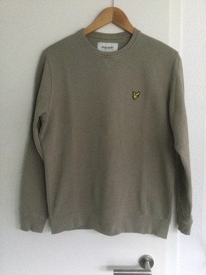 Lyle & Scott Sweatshirt Pullover Herren Baumwolle organic Gr. M khaki