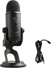 Blue Yeti USB Microphone for PC and Mac - Versatile Condenser Mic in Blackout
