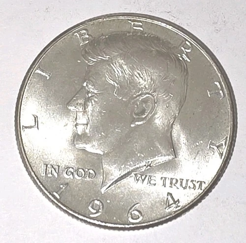 90% Silver 1964 D JFK Kennedy Half Dollar Brilliant Uncirculated (BU)