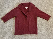 Christopher  Banks Women  s Size Small Cardigan Sweater 3/4 Sleeve Cottage Gran