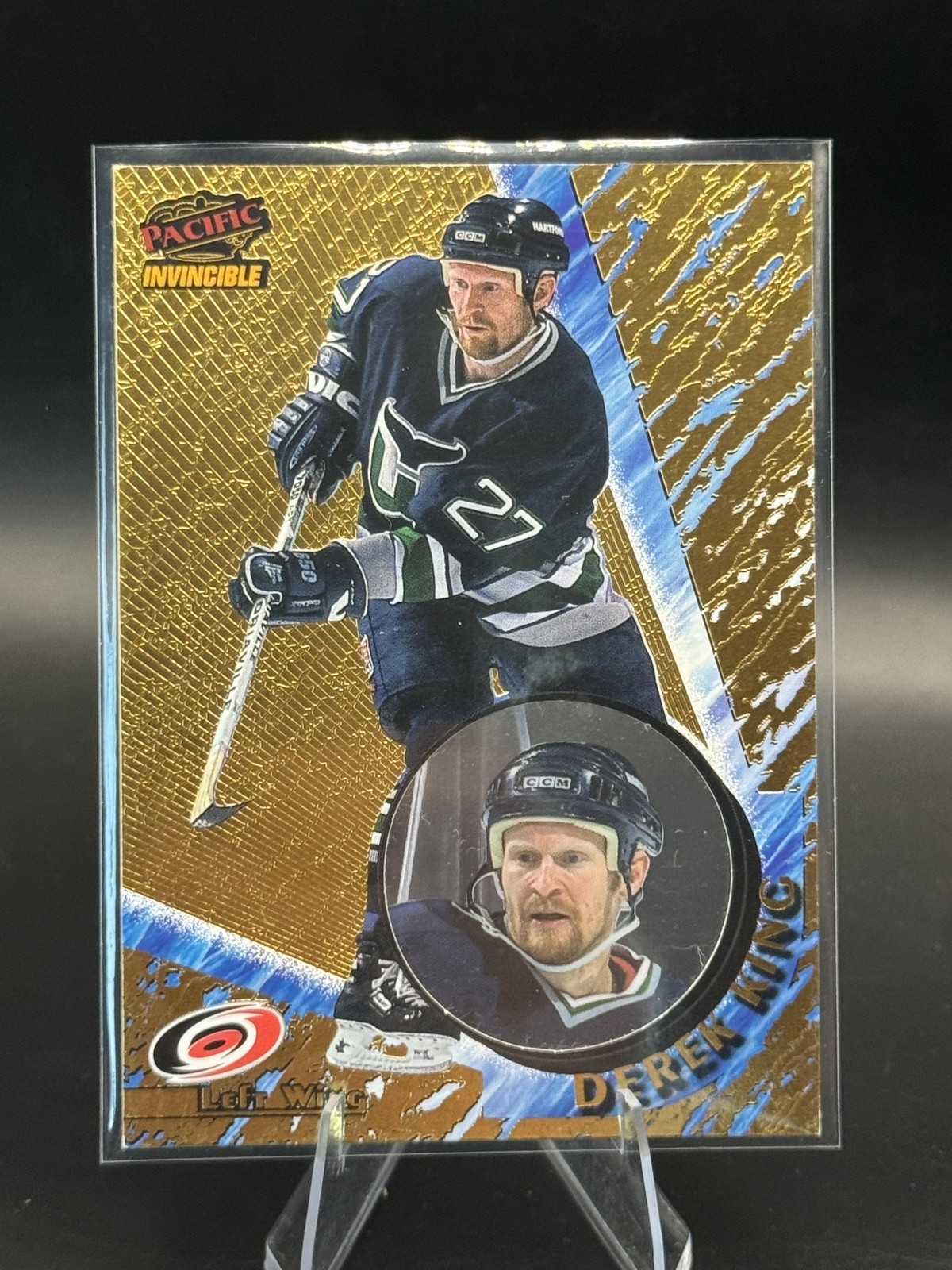 1997-98 Pacific Invincible Derek King #24 - Carolina Hurricanes