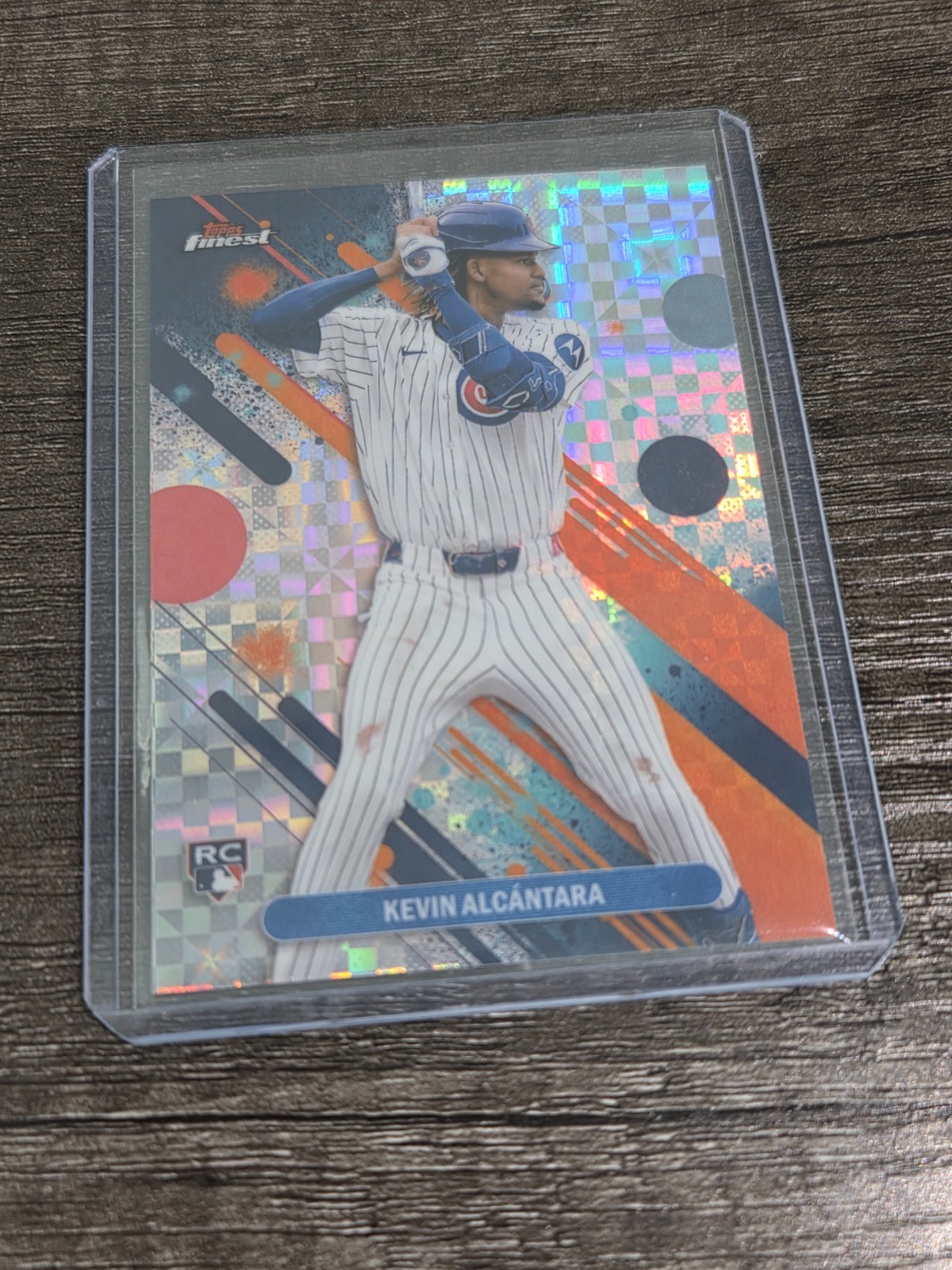2025 Topps Finest - Common Kevin Alcantara #33 Checkerboard Refractor (RC)