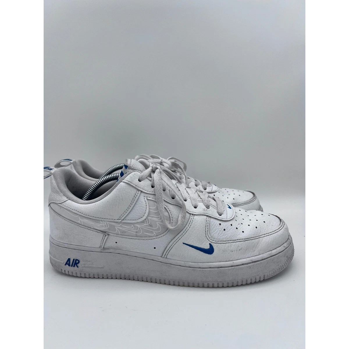 Nike Air Force 1 \'07 LV8 \'Reflective Swoosh‎ - White Dark Marina Blue Size 11.5 Nike Air Force 1  main image 3