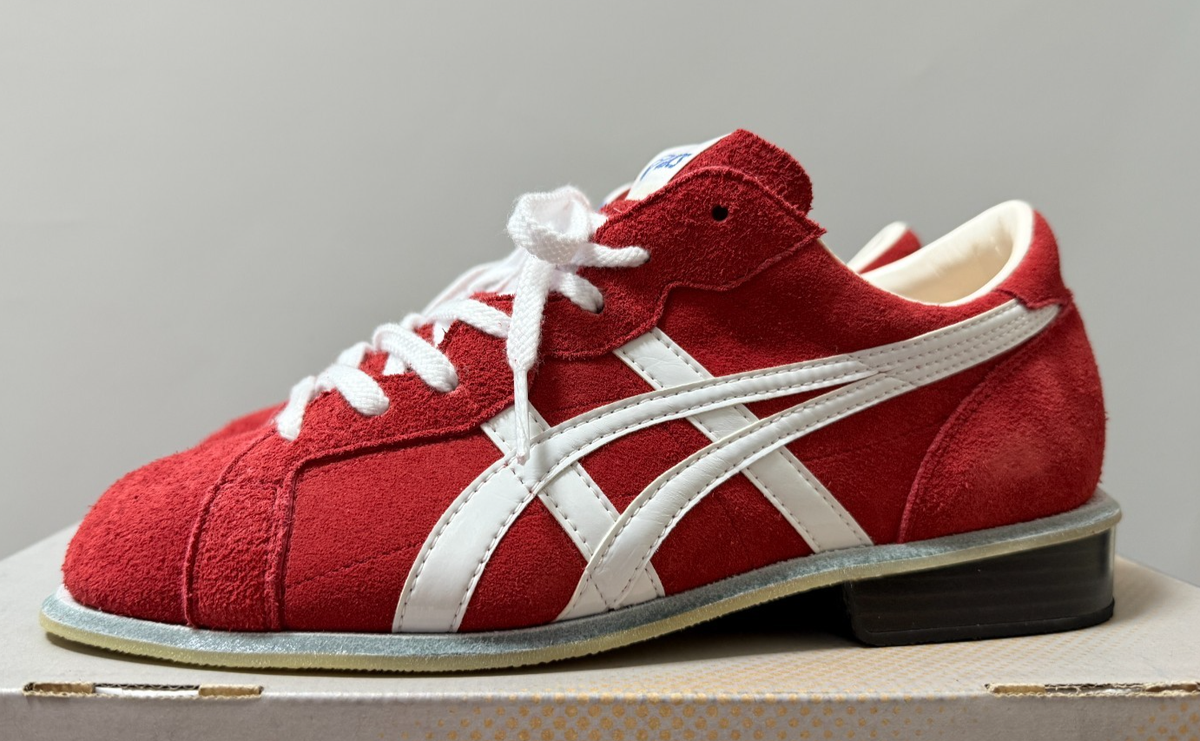 ASICS Weight Lifting Shoes Weight Lifting 727 Red x White TOW727