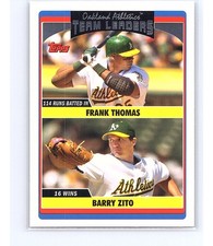 2006 Topps Updates & Highlights Team Leaders Frank Thomas / Barry Zito #UH317