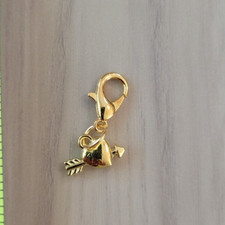 Heart Charm Zipper Decoration Lobster Claw Clasp Keychain