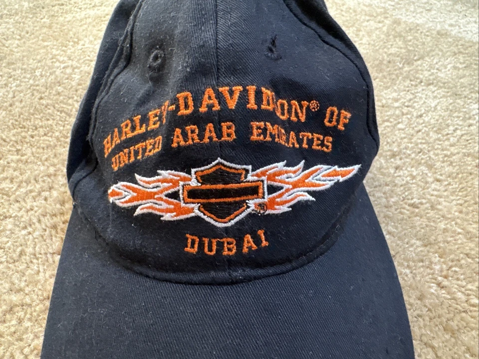 Gorra Harley-Davidson Unisex Talla Única Negra/Naranja Emiratos Árabes Unidos Dubai Foto 3 de 4