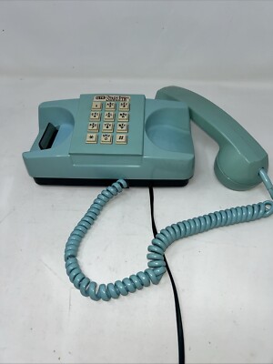 Mid century aqua Starlite Automatic Electric digital touch telephone phone works
