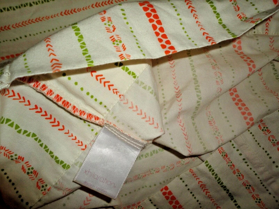 TARGET XHILARATION ORANGE GREEN CREAM DOTS (PAIR) STANDARD PILLOWCASES 19 X 29 - Image 4 of 4
