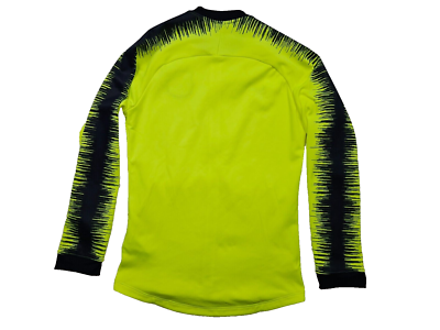 nike longlseeve shirt FCB Barcelona soccer neon jacket jersey zip