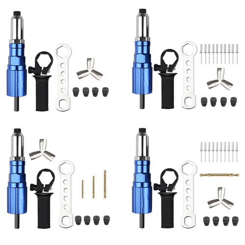 Electric Pull Rivet Gun Drill Adapter Kit Nail Riveting Tool Nail Gun ...