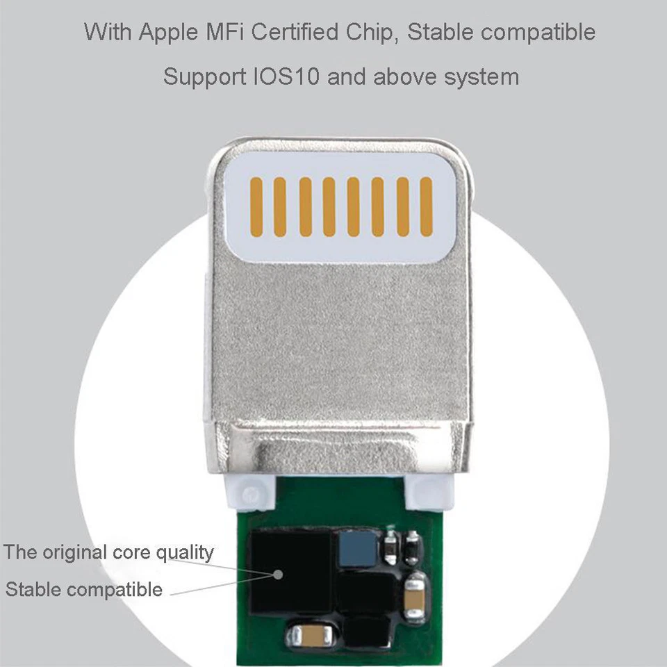 MFI Zertifiziertes Kabel Daten Sync Ladegerät für Apple iPhone 14 13 12 11 X XS 8 7 - Bild 4 von 4