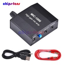 Microphone Amplifier Mic Audio Amp High Gain 1000 Times Amplification Accessory