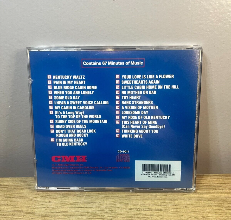 The Osborne Brothers Bluegrass Collection CD 1989 CMH