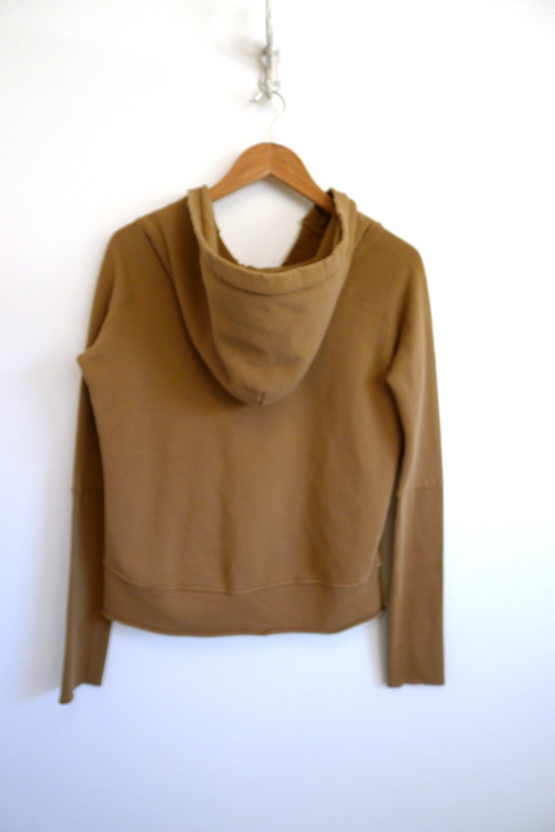NILI LOTAN Janie Hoodie Sweatshirt Cotton Whiskey Camel Net NILI LOTAN Janie Hoodie Sweatshirt Cotton Whiskey Camel Net