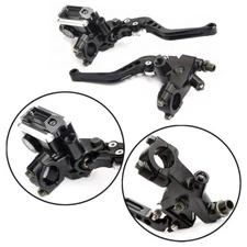 7/8in For Motorcycle  CNC Front Brake Clutch Master Cylinder Reservoir Lever Set