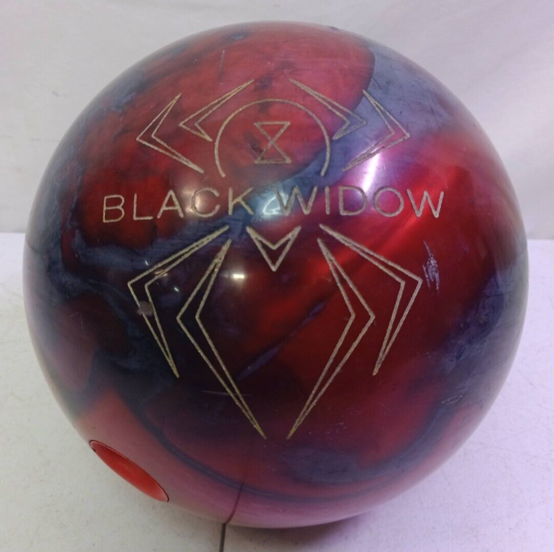 Vintage Hammer Black Widow Reactive Red Pearl Bowling Ball