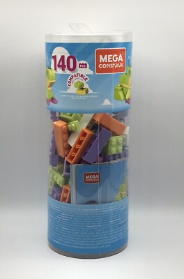 Mega Construx Wonder Builder 140 Pcs Building Tube, Building Toys for Kids - New