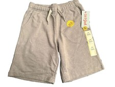 New Cat  Jack Gray Youth Boys Drawstring Fleece Shorts Sz 6/7 Kids