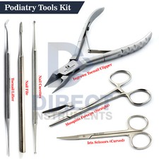 Chiropody Podiatry Tools Kit Toenail Pedicure Ingrown Cutter Pedicure Scissors