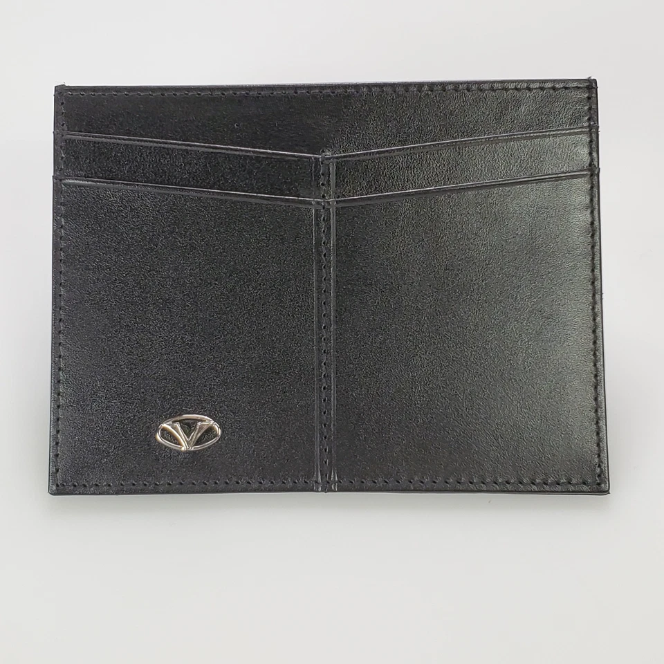 Billetera Visconti Pluma Cuero Porta Documentos/Tarjetas de Crédito - Hecha en Italia Foto 2 de 4