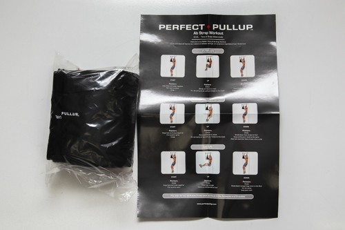 New Ab Straps Black Perfect Pull Up Work Out Crunch Leg Lifts Core Home Workout - Picture 6 of 7