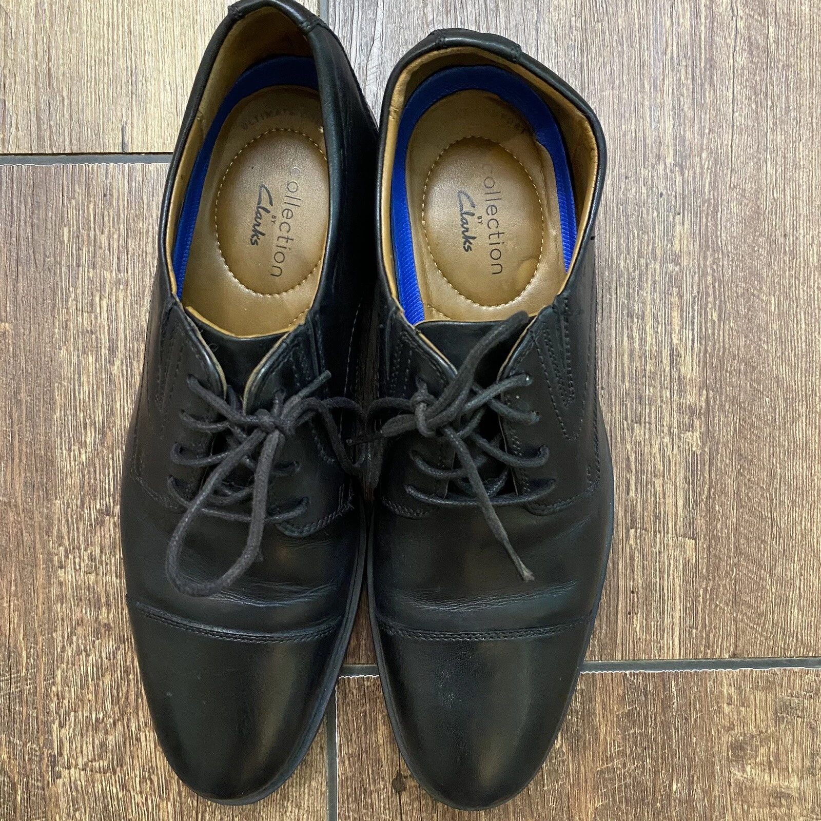 Scarpe stringate formali nere da uomo taglia 8 5 Clarks collezione Tilden Cap