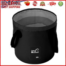 Folding Water Bucket Portable Collapsible Wash Basin Camping Outdoor Storage 20L