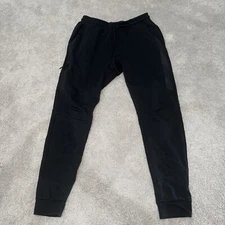 Peak Velocity Tech Fleece Jogger Mens M Black Athletic Tapered Leg Gym Stretch
