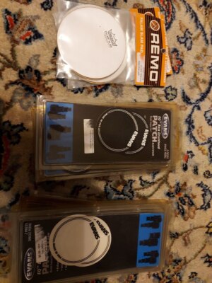 Bass Drum Head Patch D'Addario EVANS 2.5''/ Falam slam REMO 4'' pack of 2