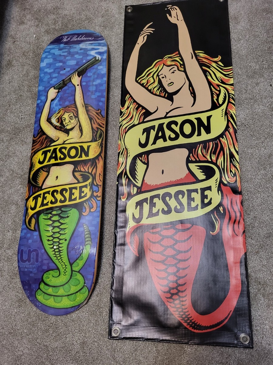Jason Jessee Deck & Banner Unbelievers Limited Edition Mermaid NOS