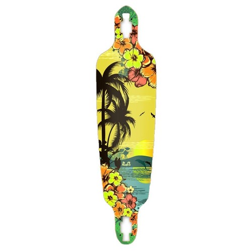 Longboard Completo Santa Cruz Classic DOT 9x36 - Legno Acero 9 Strati, Ideale Per Principianti - Foto 7