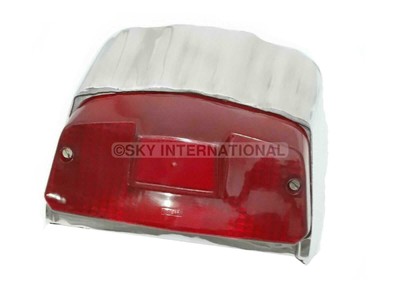 Lambretta Gp Rear Light Alloy Polished New Backlight Tail Lamp | eBay ...