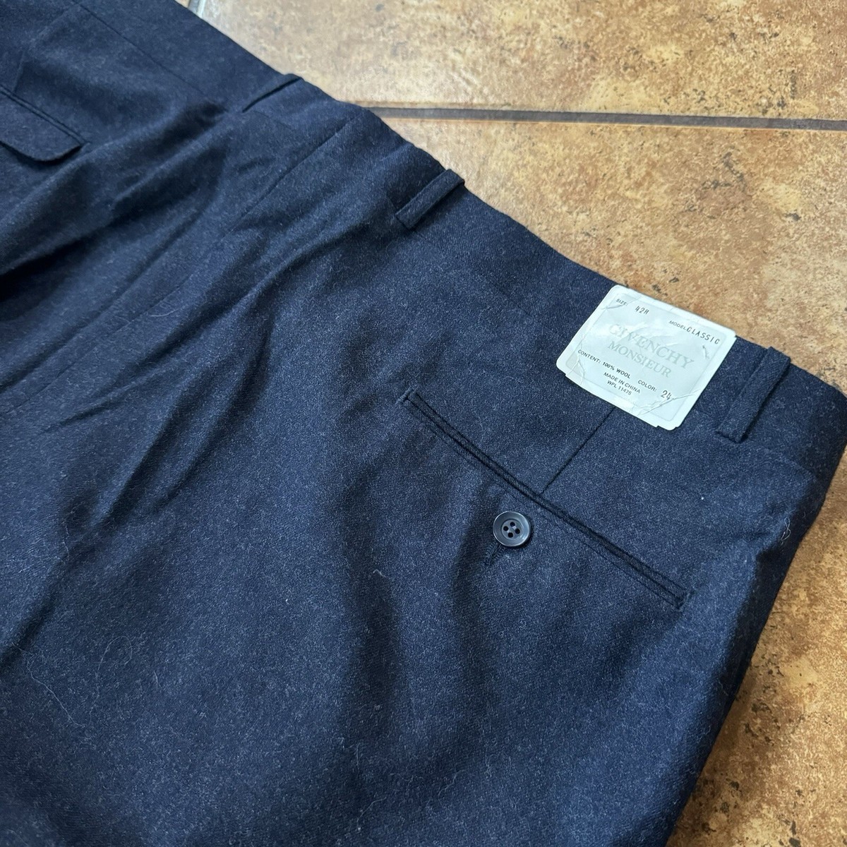 90s GIVENCHY MONSIEUR Wool Slacks USA製 90s GIVENCHY MONSIEUR Wool Slacks USA製 VTG Monsieur