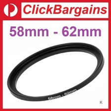 FOTOWORX 58mm to 62mm Step Up Camera Lens Filter Adapter Ring Stepping 58-62 mm