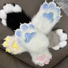 Fursuit Furry Animal Claws Nails Gloves Cosplay Costume Animal Paw Cosplay Props