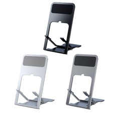 Shock Absorbing Aviation Aluminum Alloy Folding Desktop Stand f IPhone Android