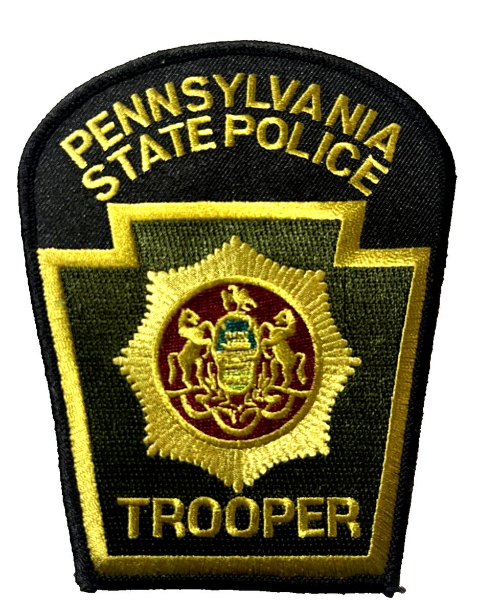 PENNSYLVANIA STATE POLICE TROOPER PATCH (PD1) GREEN SHOULDER