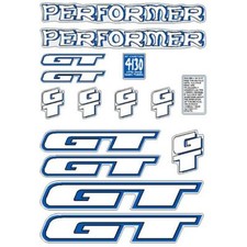1996 GT BMX - Performer - for RED frame decal set