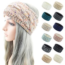 Women Wide Knitting Woolen Headband Winter Warm Ear Hair Band Head Wraps Thick