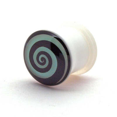 Monster Piercing Nero Stella Logo Nero Acrilico Interno Filettato Calibro Flesh Tunnel Ear Plug E Acrilico Nero, Colore: Nero, Cod. BVU MP R 2MM - Foto 9