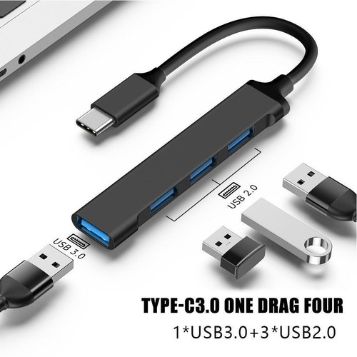 USB C HUB 3.0 Type C 4-Port Multi-Splitter Adapter Android Laptop For PC D1W5 - Picture 2 of 13